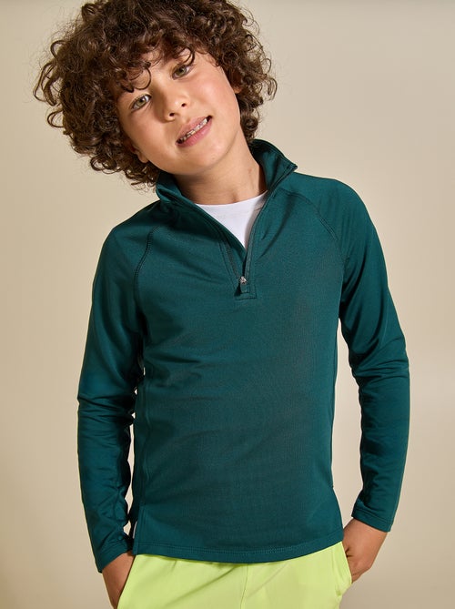 Cardigan desportivo com gola alta com fecho - (ekstract) - Kiabi