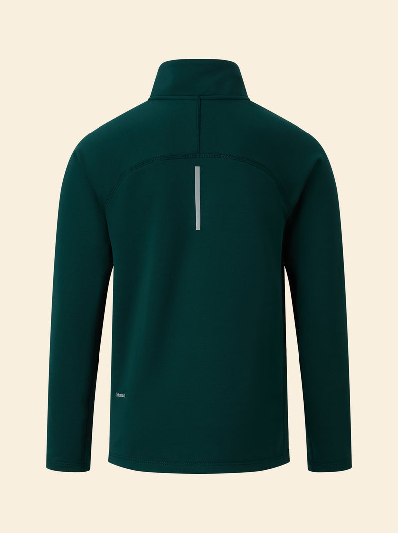 Cardigan desportivo com gola alta com fecho - (ekstract) Verde - Kiabi