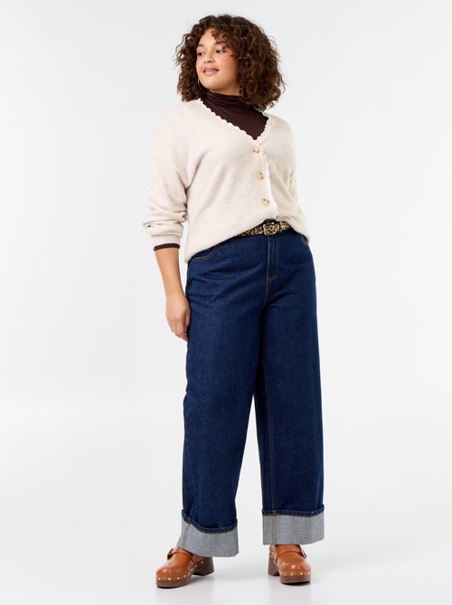 Cardigan em malha fina - Kiabi