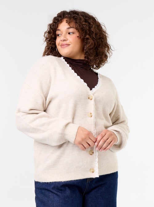 Cardigan em malha fina - Kiabi