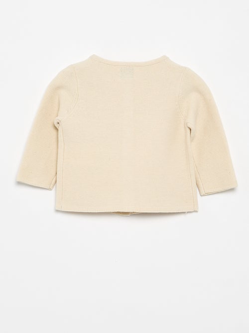 Cardigan em malha fina liso - Kiabi Cardigan em malha fina liso - Kiabi