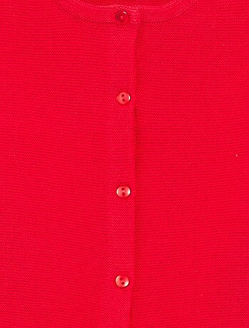 Cardigan em malha fina liso