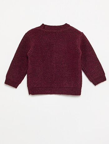 Cardigan em malha grossa