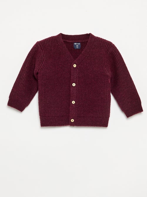 Cardigan em malha grossa - Kiabi