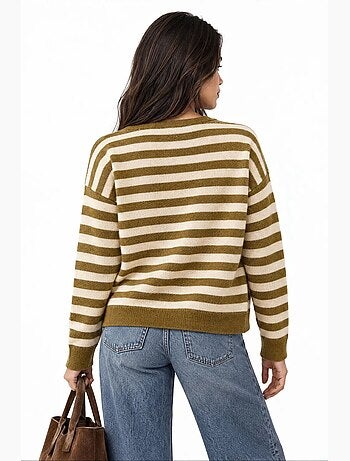 Cardigan em mistura de algodão mixray