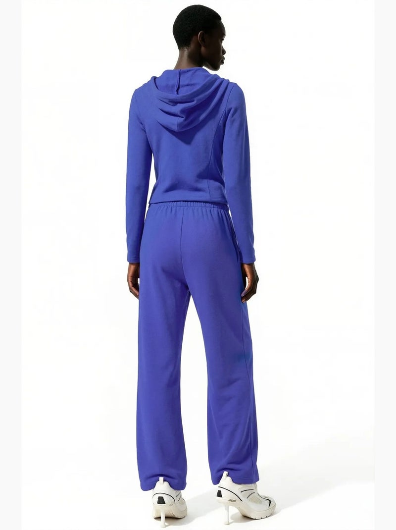 Cardigan feminino de algodão e modal busem Azul-cobalto - Kiabi