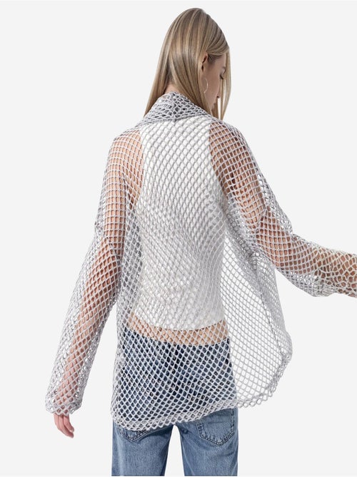 Cardigan feminino em mistura de algodão busem - Kiabi