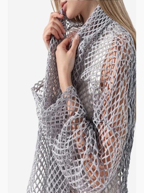 Cardigan feminino em mistura de algodão busem - Kiabi