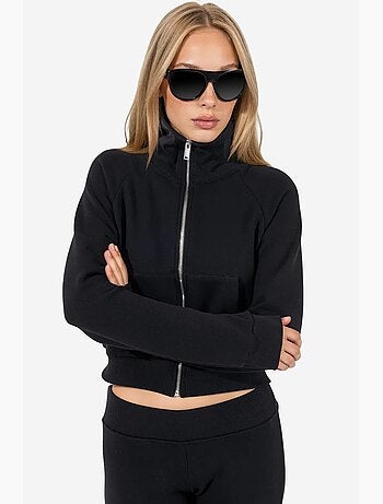 Cardigan feminino em mistura de algodão busem