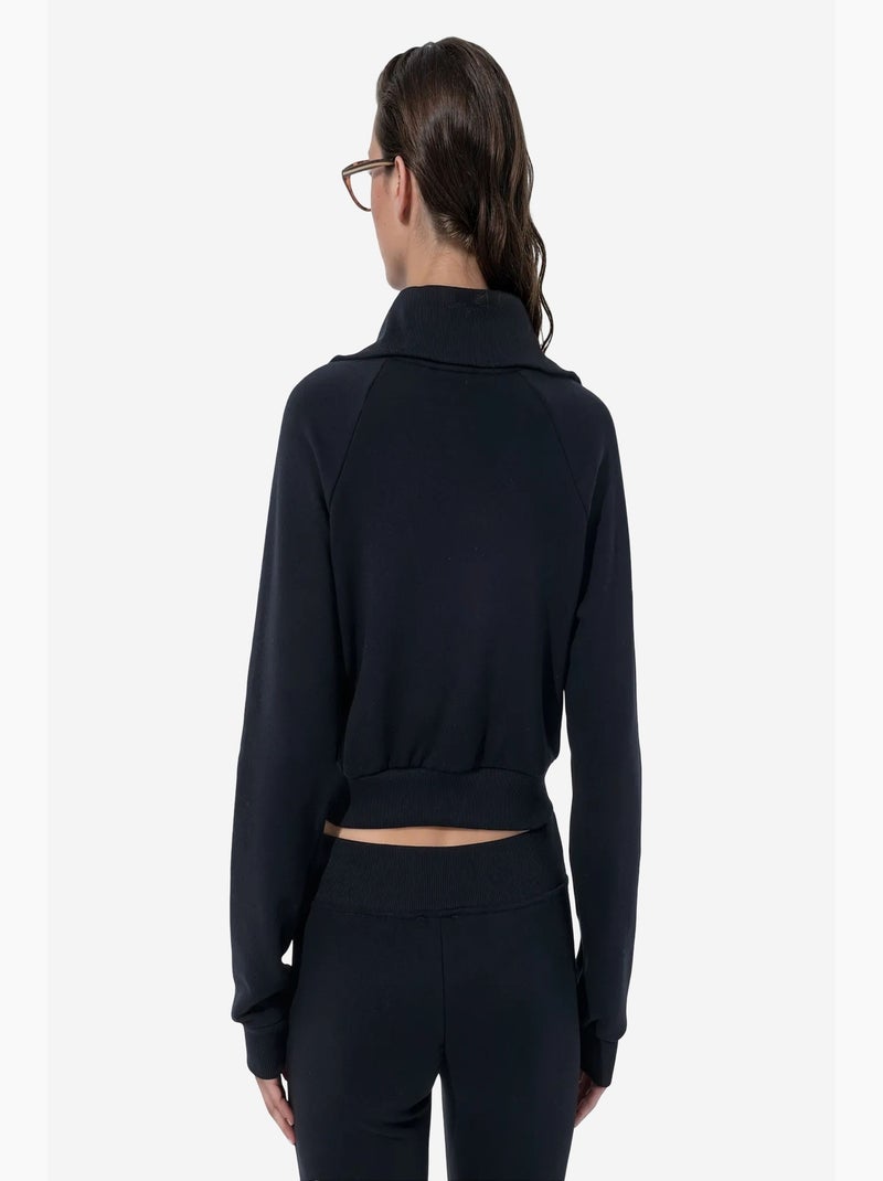 Cardigan feminino em mistura de algodão busem Preto - Kiabi