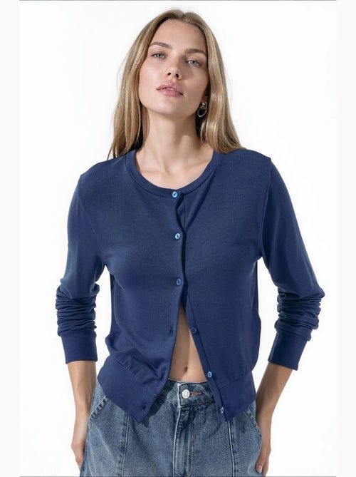 Cardigan feminino em mistura de viscose busem - Kiabi