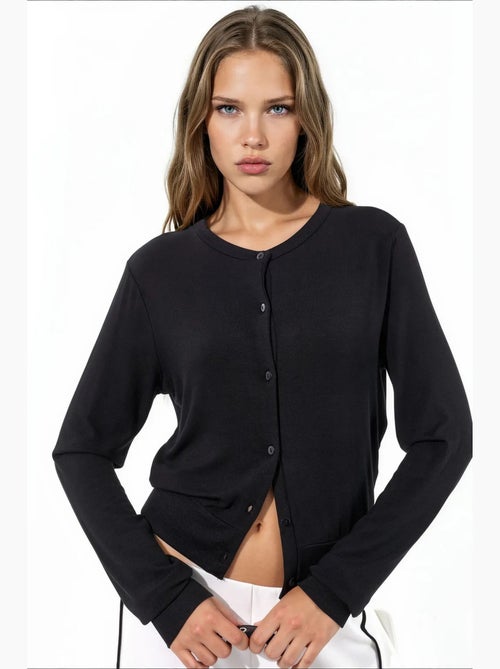 Cardigan feminino em mistura de viscose busem - Kiabi