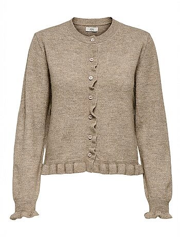 Cardigan fino com folhos fantasia 'JDY'