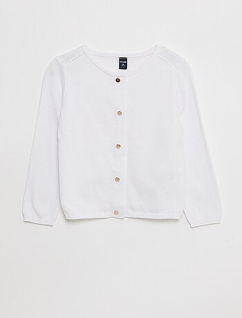 Cardigan liso com molas magnéticas - coleção fácil de vestir