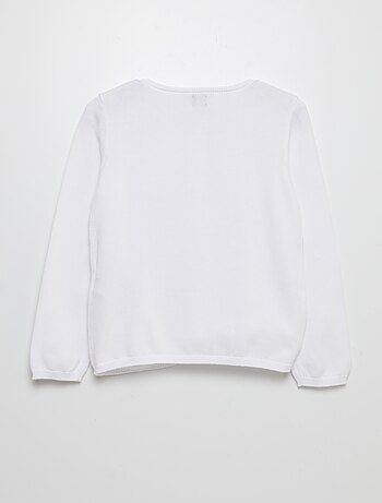 Cardigan liso com molas magnéticas - coleção fácil de vestir