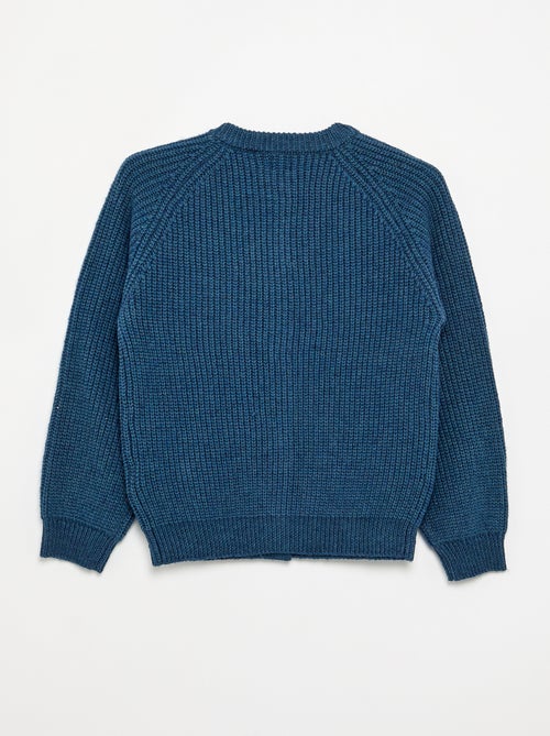 Cardigan liso de manga comprida - Kiabi