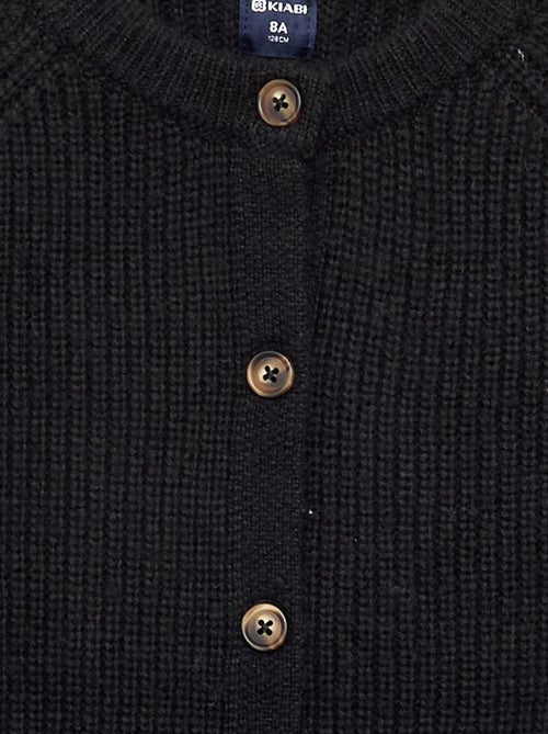 Cardigan liso de manga comprida - Kiabi
