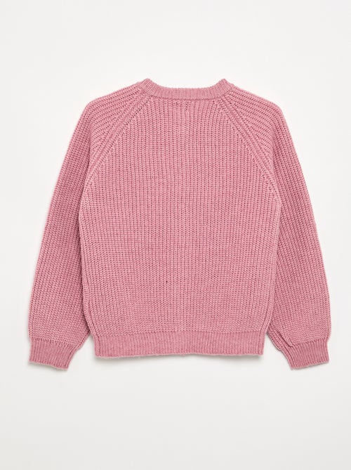 Cardigan liso de manga comprida - Kiabi