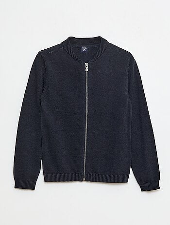 Cardigan liso em algodão