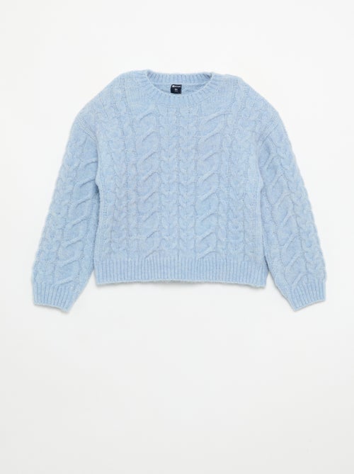 Cardigan liso em malha fantasia - Kiabi