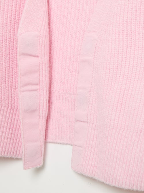 Cardigan liso em malha grossa fácil de vestir - Kiabi Cardigan liso em malha grossa fácil de vestir - Kiabi