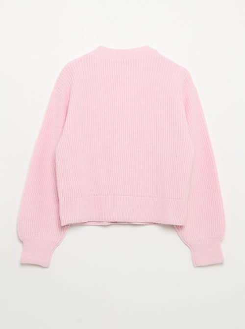 Cardigan liso em malha grossa fácil de vestir - Kiabi Cardigan liso em malha grossa fácil de vestir - Kiabi