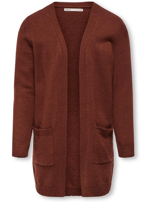 Cardigan Marrom para Menina Kids ONLY Kogles - Kiabi Cardigan Marrom para Menina Kids ONLY Kogles - Kiabi