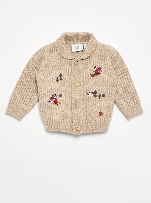 Cardigan 'Mickey' 'Disney' com bordados - Kiabi