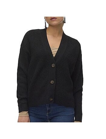 Cardigan Preto Vero Moda Vmaries para Mulher