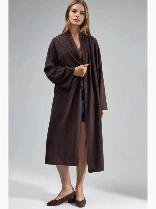 Cardigan pull-on de corte comprido busem - Kiabi Cardigan pull-on de corte comprido busem - Kiabi