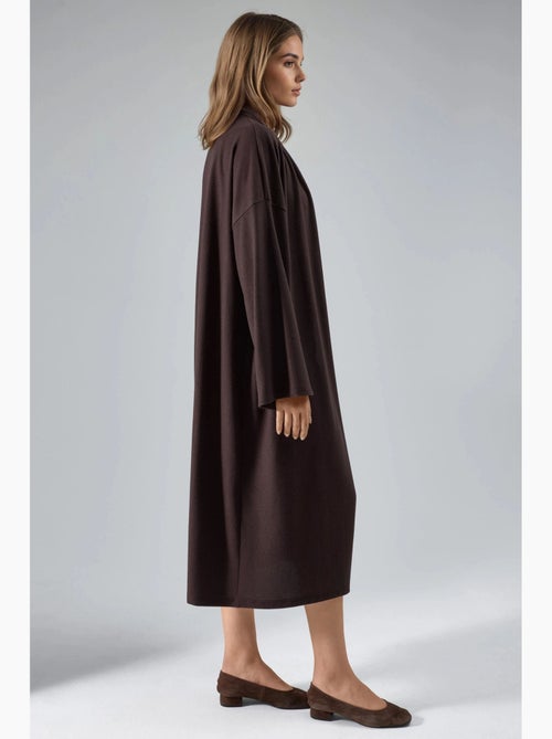 Cardigan pull-on de corte comprido busem - Kiabi Cardigan pull-on de corte comprido busem - Kiabi