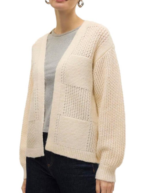 Cardigan Vero Moda Moon Bege para Mulher - Kiabi Cardigan Vero Moda Moon Bege para Mulher - Kiabi
