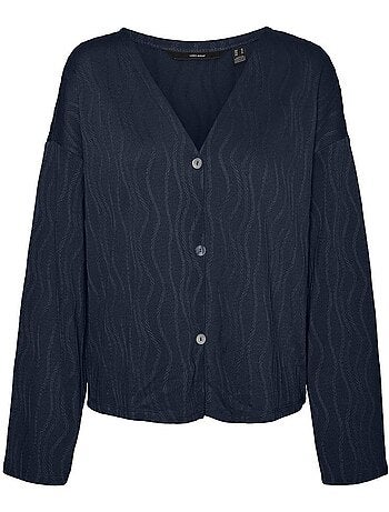 Cardigan Vero Moda para Mulher em Azul-Marinho