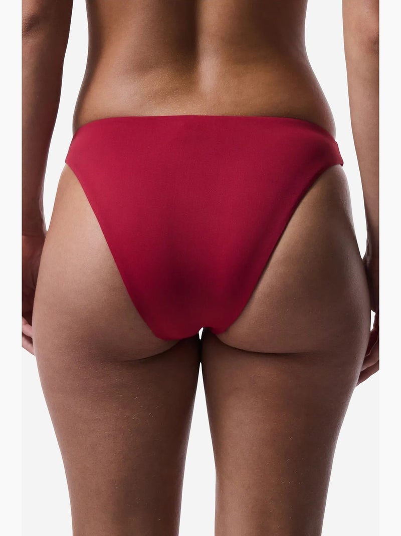Carmen slip penti Vermelho bordô - Kiabi
