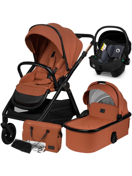 Carrinho 3em1 LIONELO Layla - Trio com Alcofa, Ovetto e Acessórios - Até 22 kg - Kiabi Carrinho 3em1 LIONELO Layla - Trio com Alcofa, Ovetto e Acessórios - Até 22 kg - Kiabi