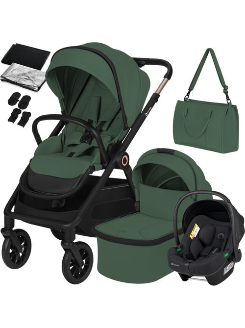 Carrinho 3em1 LIONELO Layla - Trio com Alcofa, Ovetto e Acessórios - Até 22 kg - Kiabi Carrinho 3em1 LIONELO Layla - Trio com Alcofa, Ovetto e Acessórios - Até 22 kg - Kiabi