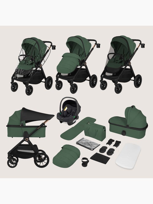 Carrinho 3em1 LIONELO Layla - Trio com Alcofa, Ovetto e Acessórios - Até 22 kg - Kiabi Carrinho 3em1 LIONELO Layla - Trio com Alcofa, Ovetto e Acessórios - Até 22 kg - Kiabi