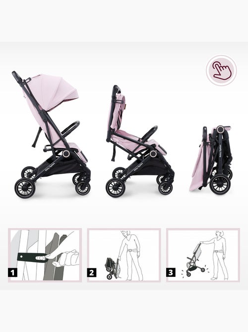 Carrinho compacto lena pink pro para crianças dos 6 aos 48 meses - Kiabi Carrinho compacto lena pink pro para crianças dos 6 aos 48 meses - Kiabi