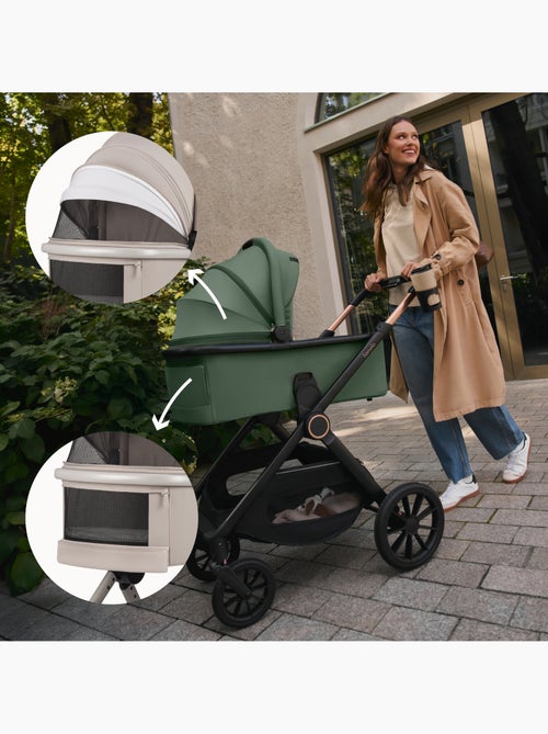 Carrinho de bebé 2 em 1 LIONELO Layla - Conjunto de carrinho, alcofa e acessórios - Até 22 kg - Kiabi Carrinho de bebé 2 em 1 LIONELO Layla - Conjunto de carrinho, alcofa e acessórios - Até 22 kg - Kiabi