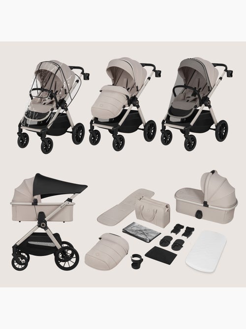 Carrinho de bebé 2 em 1 LIONELO Layla - Conjunto de carrinho, alcofa e acessórios - Até 22 kg - Kiabi Carrinho de bebé 2 em 1 LIONELO Layla - Conjunto de carrinho, alcofa e acessórios - Até 22 kg - Kiabi