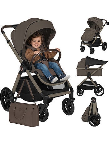 Carrinho de bebé 2 em 1 LIONELO Layla - Conjunto de carrinho, alcofa e acessórios - Até 22 kg