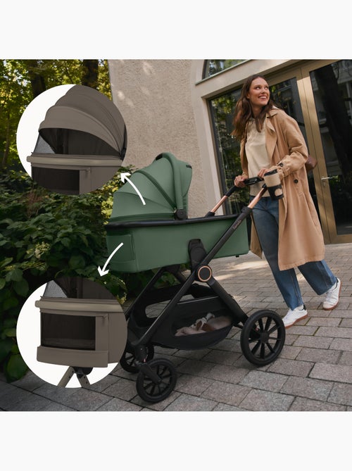 Carrinho de bebé 2 em 1 LIONELO Layla - Conjunto de carrinho, alcofa e acessórios - Até 22 kg - Kiabi Carrinho de bebé 2 em 1 LIONELO Layla - Conjunto de carrinho, alcofa e acessórios - Até 22 kg - Kiabi