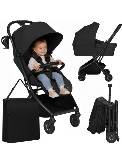 Carrinho de bebé 2 em 1 LIONELO Sia - Ultraleve - Conjunto compacto - Capota - Capa de chuva - Kiabi Carrinho de bebé 2 em 1 LIONELO Sia - Ultraleve - Conjunto compacto - Capota - Capa de chuva - Kiabi