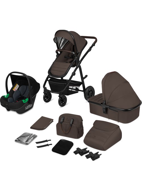 Carrinho de bebé 3em1 LIONELO Amber - 0-22 kg - Conjunto carrinho, alcofa, ovo, mala e acessórios - Kiabi Carrinho de bebé 3em1 LIONELO Amber - 0-22 kg - Conjunto carrinho, alcofa, ovo, mala e acessórios - Kiabi