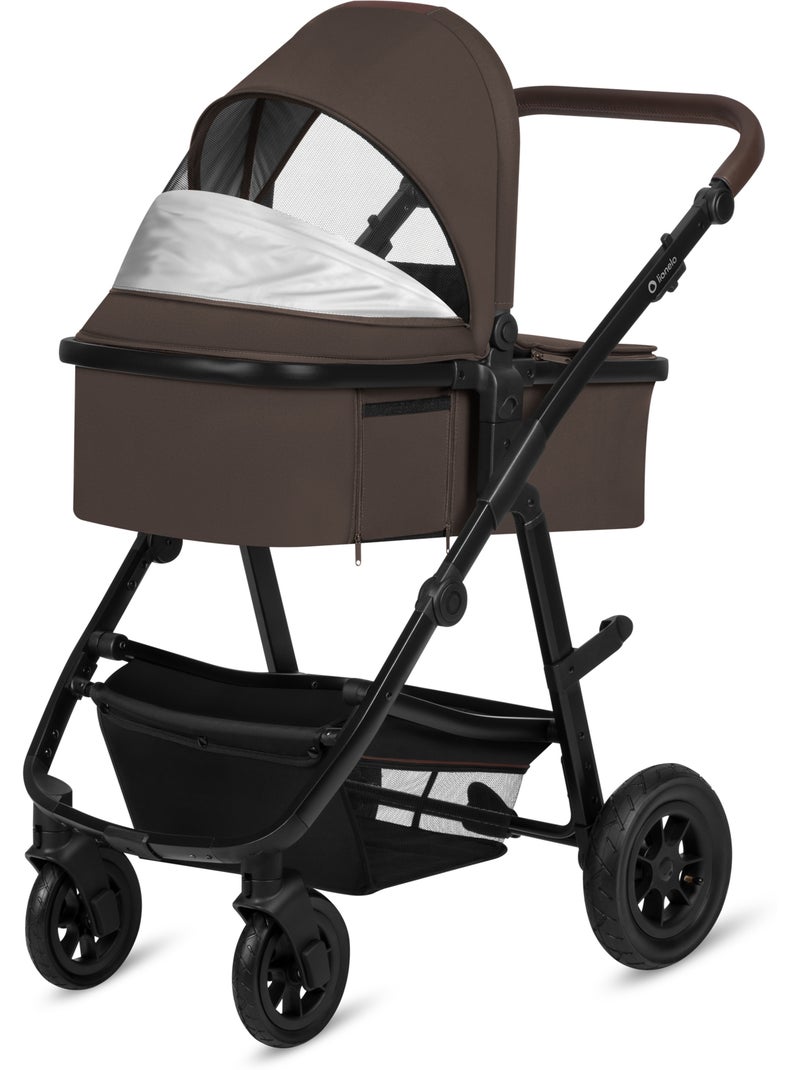 Carrinho de bebé 3em1 LIONELO Amber - 0-22 kg - Conjunto carrinho, alcofa, ovo, mala e acessórios N/D - Kiabi