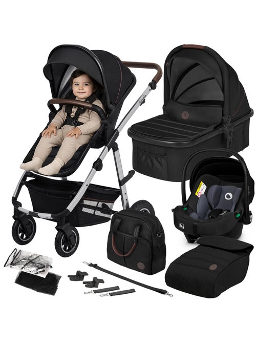 Carrinho de bebé 3em1 LIONELO Amber - 0-22 kg - Conjunto carrinho, alcofa, ovo, mala e acessórios - Kiabi Carrinho de bebé 3em1 LIONELO Amber - 0-22 kg - Conjunto carrinho, alcofa, ovo, mala e acessórios - Kiabi