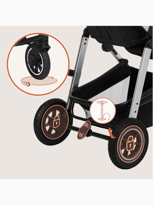 Carrinho de bebé 3em1 LIONELO Amber - 0-22 kg - Conjunto carrinho, alcofa, ovo, mala e acessórios - Kiabi Carrinho de bebé 3em1 LIONELO Amber - 0-22 kg - Conjunto carrinho, alcofa, ovo, mala e acessórios - Kiabi