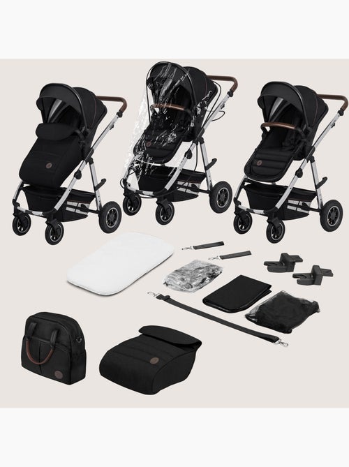 Carrinho de bebé 3em1 LIONELO Amber - 0-22 kg - Conjunto carrinho, alcofa, ovo, mala e acessórios - Kiabi Carrinho de bebé 3em1 LIONELO Amber - 0-22 kg - Conjunto carrinho, alcofa, ovo, mala e acessórios - Kiabi