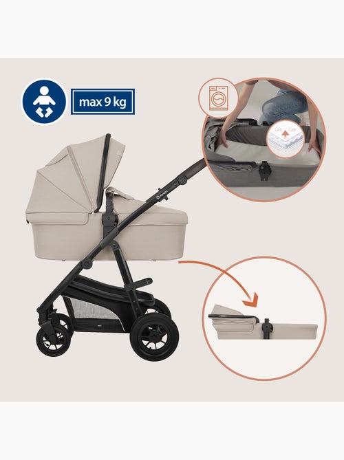 Carrinho de bebé 4 em 1 LIONELO Bianka - Carrinho de bebé + Alcofa + Cadeira auto + Base ISOFIX - Kiabi Carrinho de bebé 4 em 1 LIONELO Bianka - Carrinho de bebé + Alcofa + Cadeira auto + Base ISOFIX - Kiabi