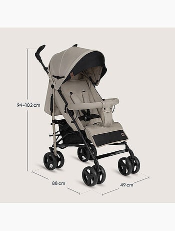 Carrinho de Bebé Bengala Compacto LIONELO Irma - 6-36 Meses - Com Mosquiteiro - Leve